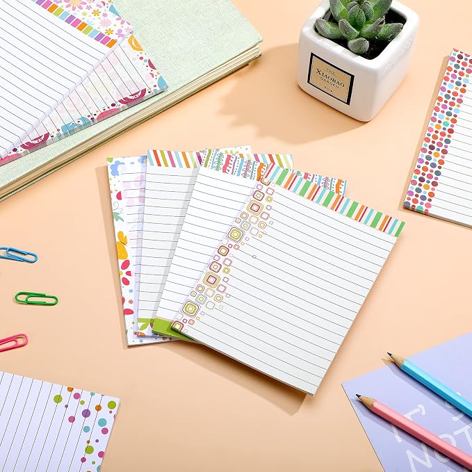 8 Pcs Cute Note Pads Fun Pattern Notepads - Image 5