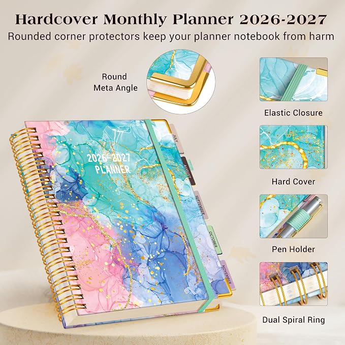 Academic Planner 2026-2027, 18 Months Weekly and Monthly Daily Planner from - Image 4