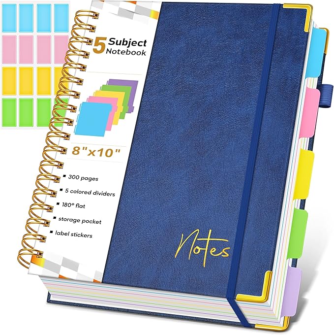 5 Subject Graph Paper Notebook by Unknown
