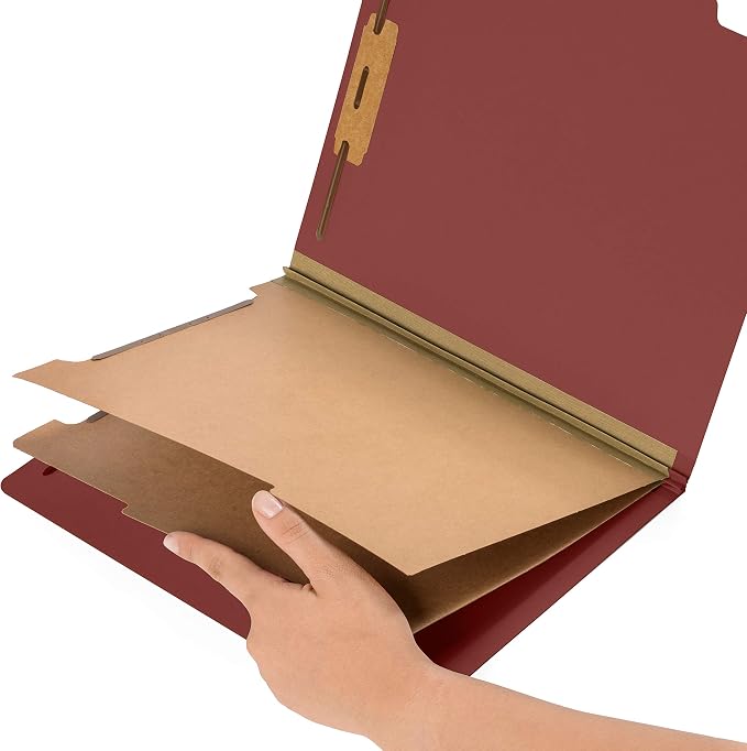 10 Red Classification Folders - Image 3