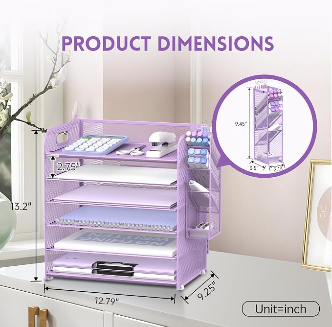 SUPEASY 6 Tier Paper Organizer - Image 6