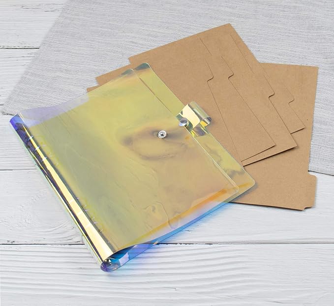AUEAR, 3 Sets A5 Kraft Paper Divider 6 Holes Ring Index Page Tab Cards - Image 5