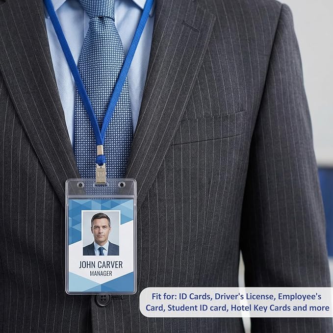 Marspark 300 Pcs ID Badge Holder - Image 7
