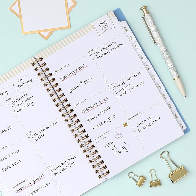 Blue Sky Day Designer 2026-2027 Weekly and Monthly Academic Year Planner - Image 2