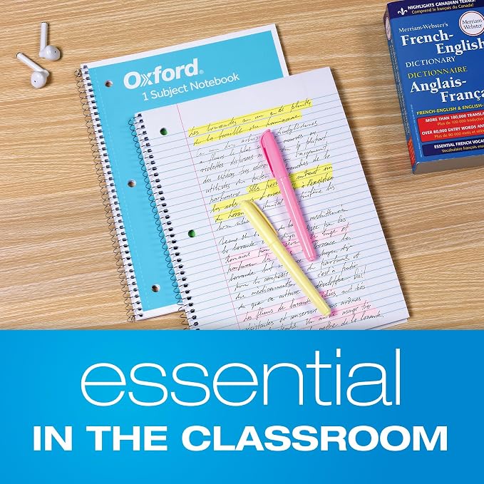 Oxford Spiral Notebooks, 1 Subject, College Ruled Notebooks - Image 7