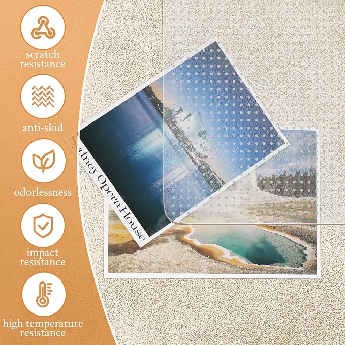 KMAT Office Chair Mat for Carpet, Computer Desk Mat, Heavy Duty Floor Protector - Image 3