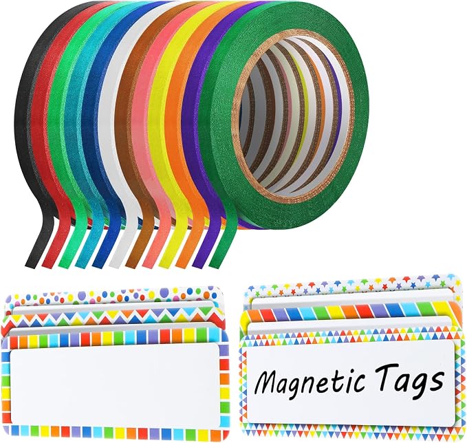 Fainne 12 Roll 1/8 Whiteboard Thin Tape by Fainne