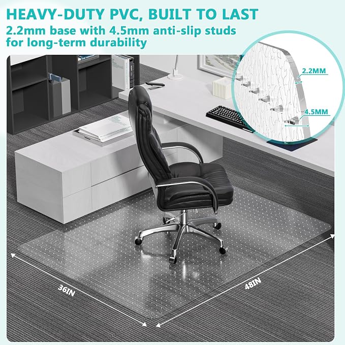 Office Chair Mat for Low Pile Carpet - Image 2