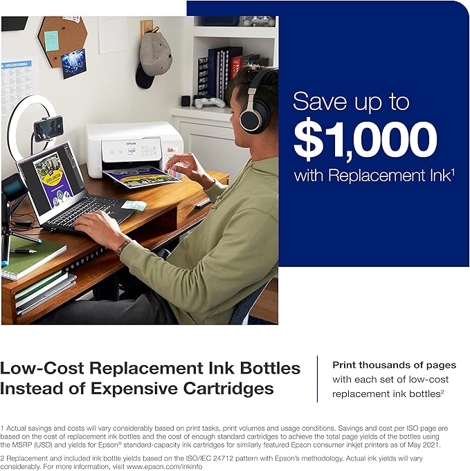 Epson EcoTank ET-2803 Wireless Color All-in-One Cartridge-Free Supertank Printer with Scan, Copy and AirPrint Support-DeskLoop Office