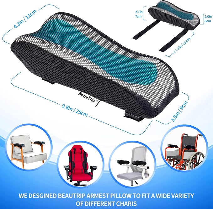 BEAUTRIP Ergonomic Armrest Pads- Office Chair Arm Rest Cover Pillow - Image 5