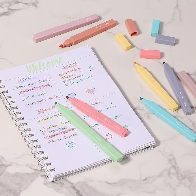 Mr. Pen- Aesthetic Highlighters No Bleed, 8 Pack, Candy Colors | Chisel Tip - Image 8