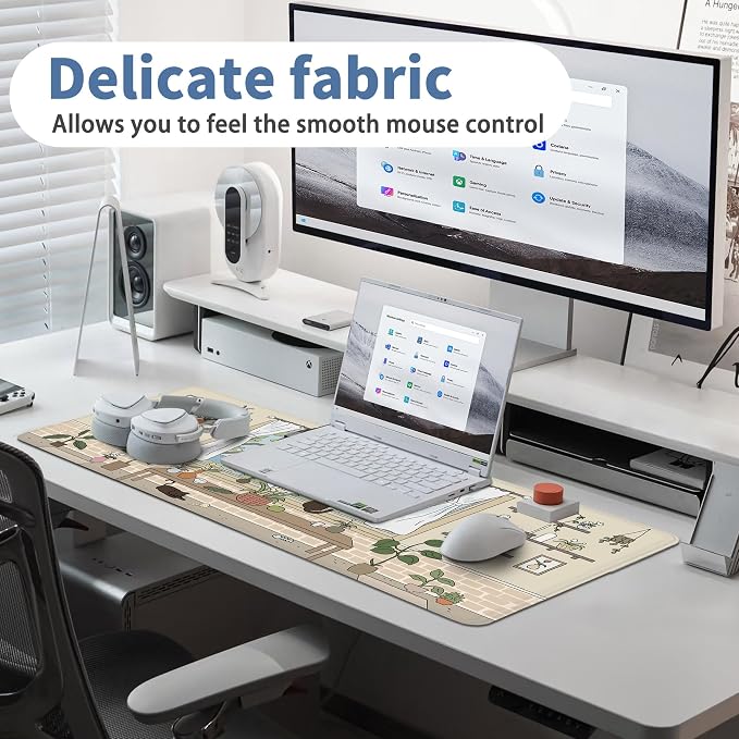 Kawaii Cat Mouse Pad Large Desk Mat Extended Keyboard Mouse Pad Cute Mousepad - Image 5
