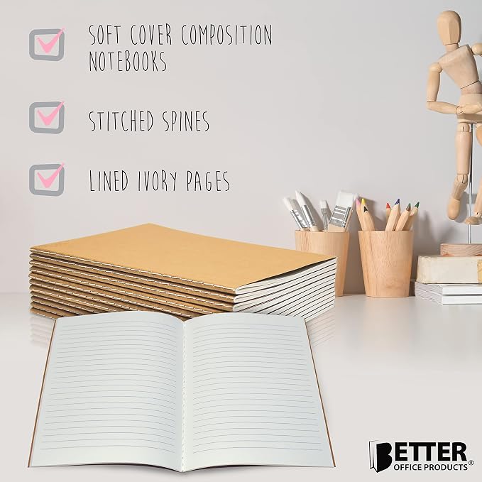 Better Office Products Kraft Notebooks - Image 4
