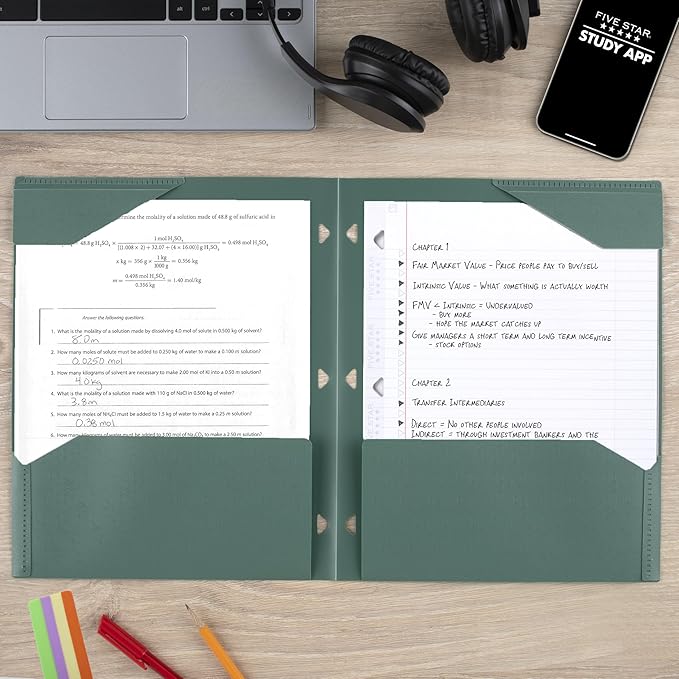 Five Star 2-Pocket Plastic Folder - Image 4