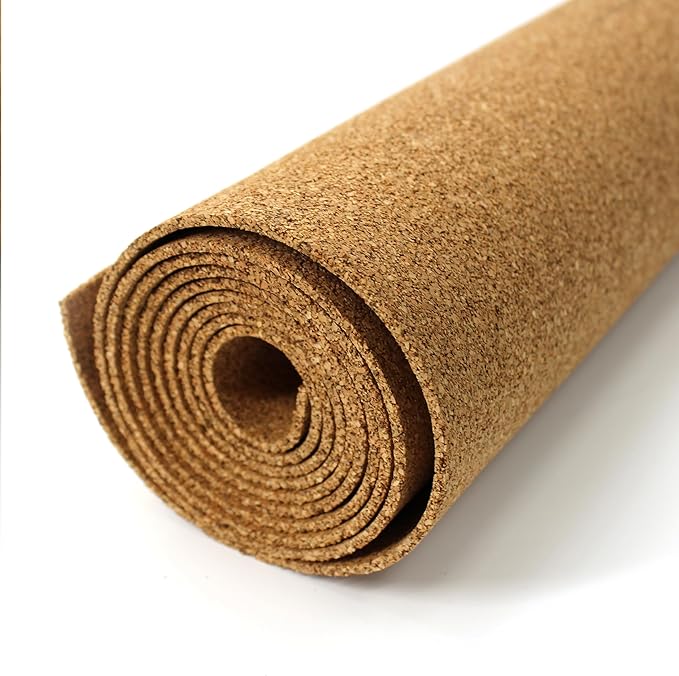 Flipside Products Cork Roll 4' x 6' x 3MM - DIY Bulletin Board, Wall Accent, Décor, Soundproofing, Cork Board Roll, Push Pin Display, Home, School, Office - Environmentally Friendly, Self-Healing-DeskLoop Office