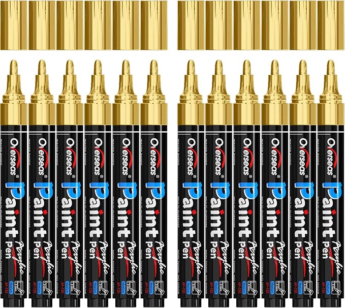 Overseas Gold Paint Pens by Overseas