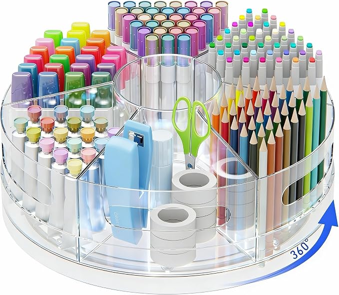 CraftGenes Rotating Organizer, Art Supply Organizer and Marker Organizer by CraftGenesTools