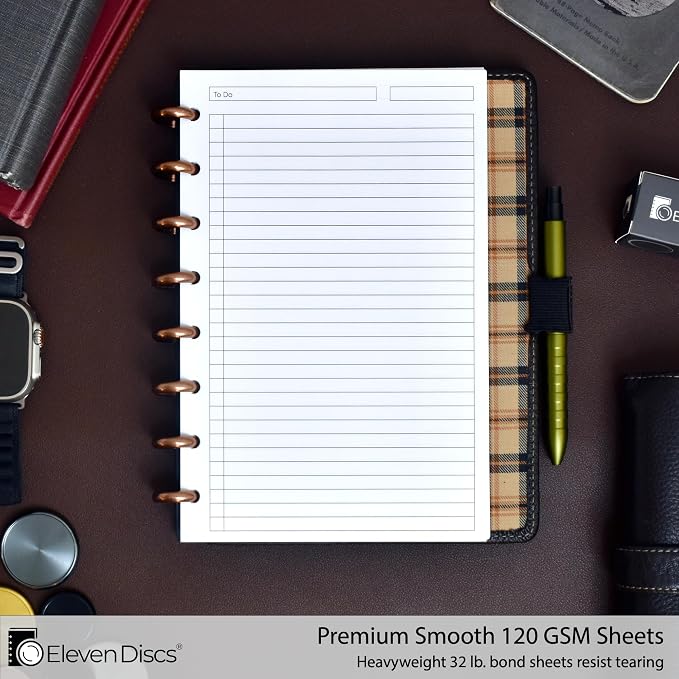 Eleven Discs Discbound Paper, Junior Size To Do List Sheets - Image 2