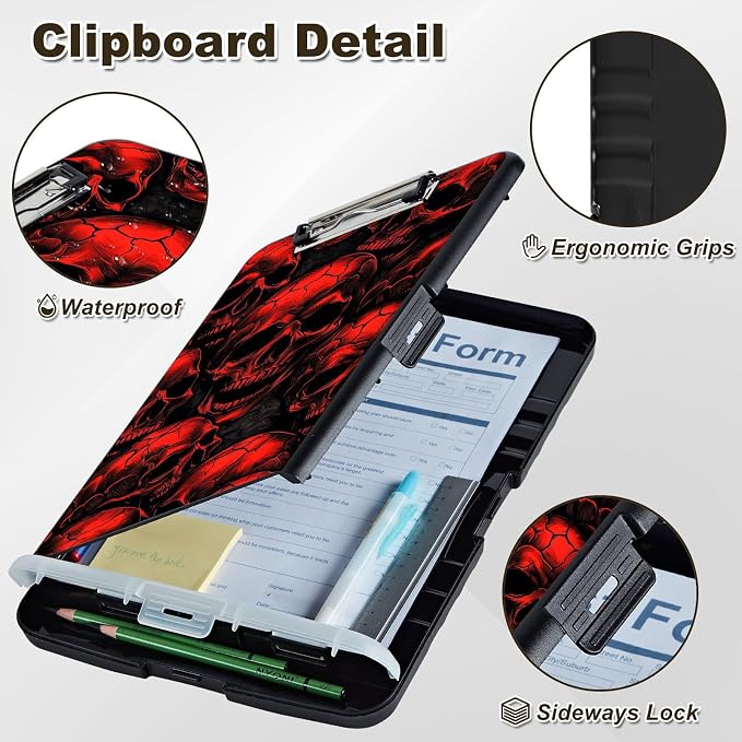 Clipboard with Storage, Nursing Clip Board 8.5 x 11 Storage Organization Box - Image 5