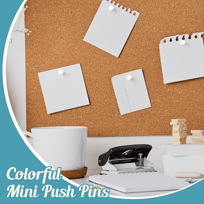 Outus 60 Pcs Giant Push Pins Jumbo Tacks 1/1.8inch Plastic Head - Image 3