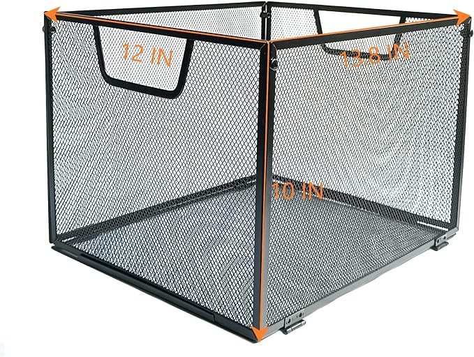 SREGGSIY Metal Mesh Hanging File Organizer, Office/School/Home File Crate - Image 7