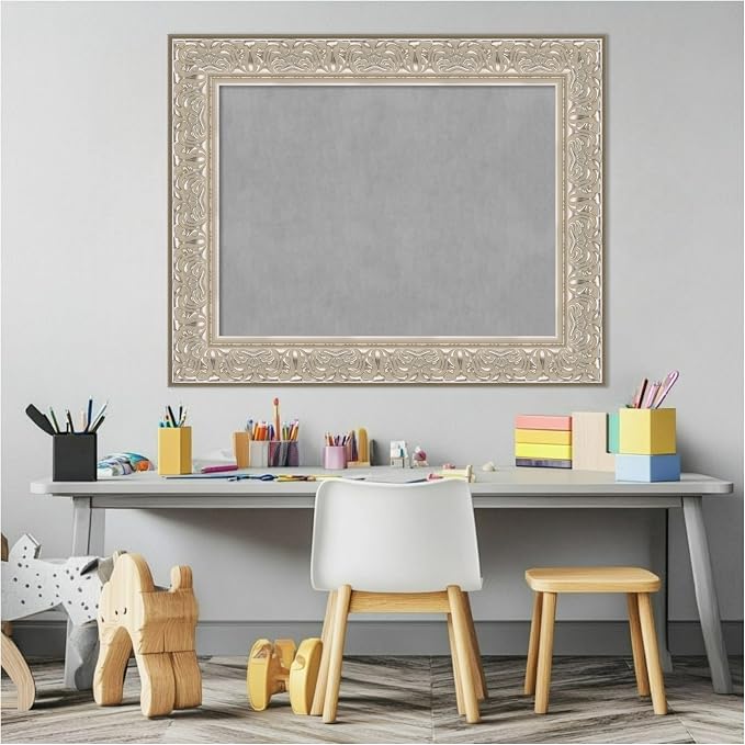 Amanti Art Silver Framed Magnetic Board 25x31 Medium Vision Board - Image 5