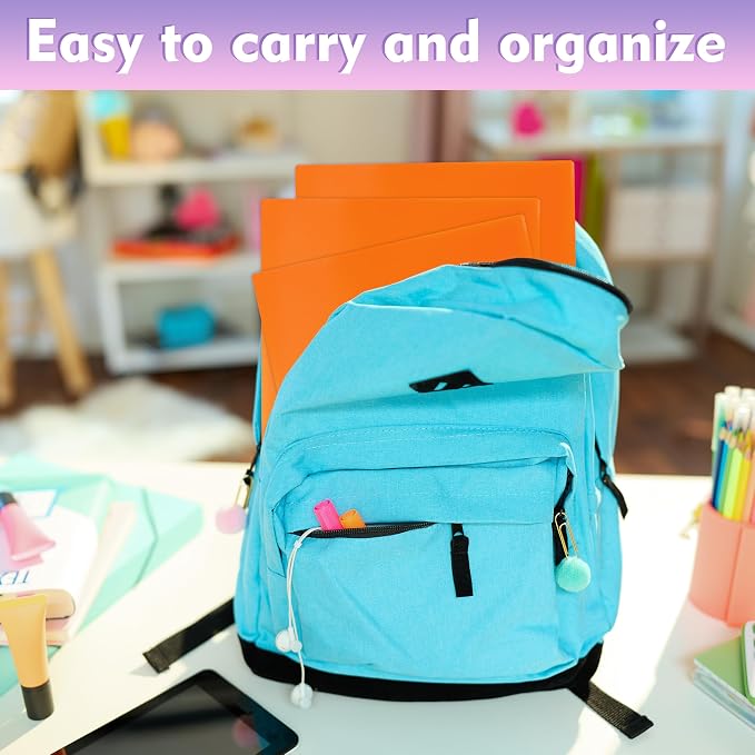 pmybupo Plastic Folders with Pockets, 2 Pocket Poly Folders - Image 5