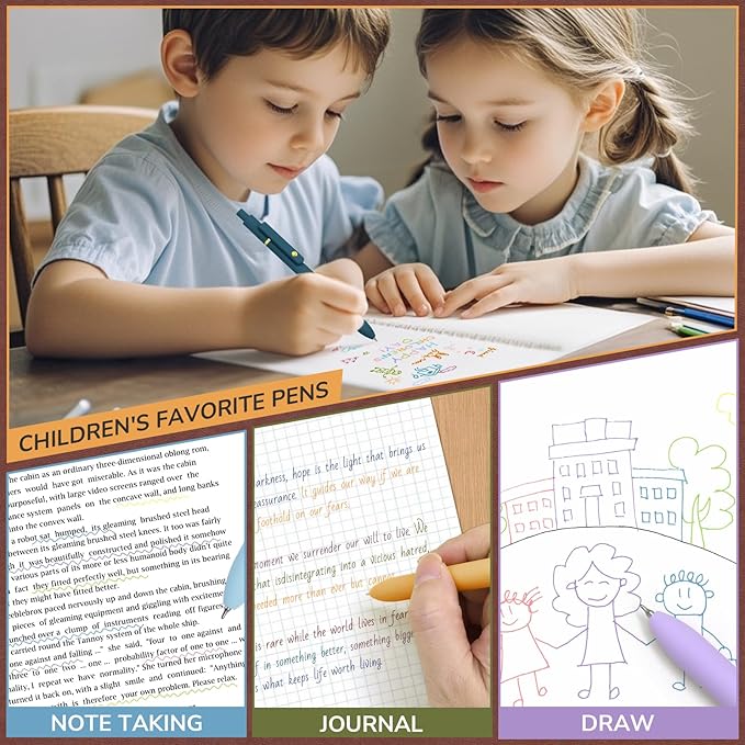 Colored Pens, 12 Pcs Colorful Pens Fine Point Smooth Writing Pen, 0.5mm Colored Ink Gel Pen for Journaling Note Taking, School Supplies Gifts for Women (12 Pcs Gold Vibrant and Vintage)-DeskLoop Office