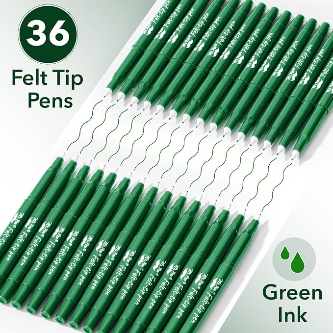 Mr. Pen- Felt Tip Pens, 36 Pack, 0.7 mm, Fast Dry | No Smear, Planner Markers - Image 2