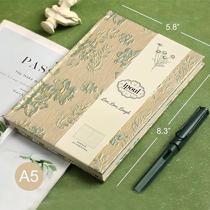 Flower Notebook, Lay Flat, Wide Ruled Pages, Writing Journal - Image 3