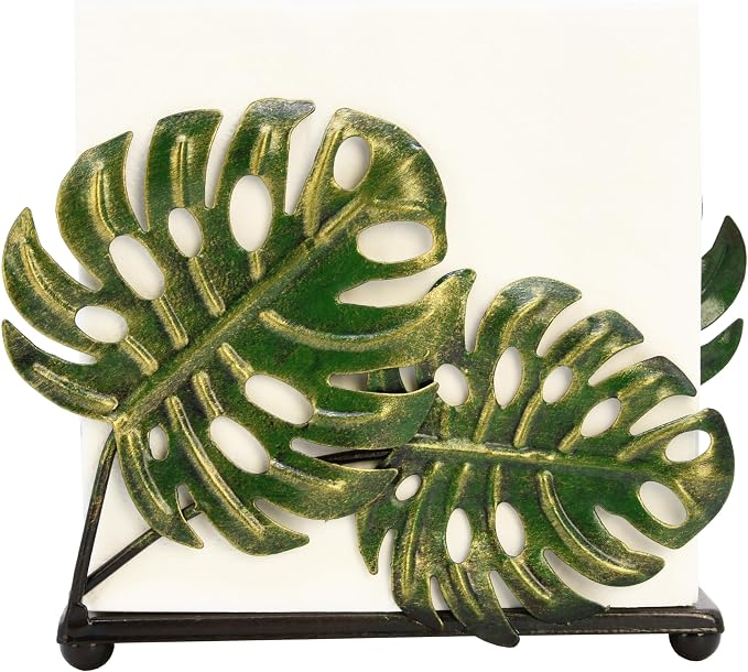 Modern Metal Leaves Design Napkin Holder - Image 5