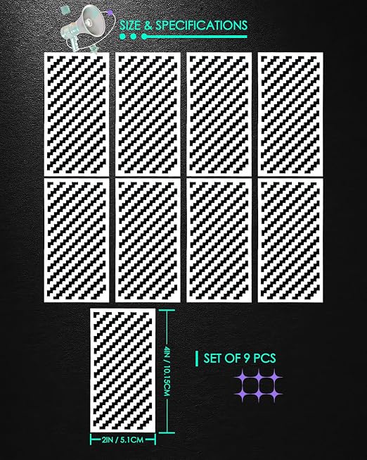 Foreveryoung Diamond Painting Zigzag Rulers – 9 PCS Diamond Art Tools and - Image 6