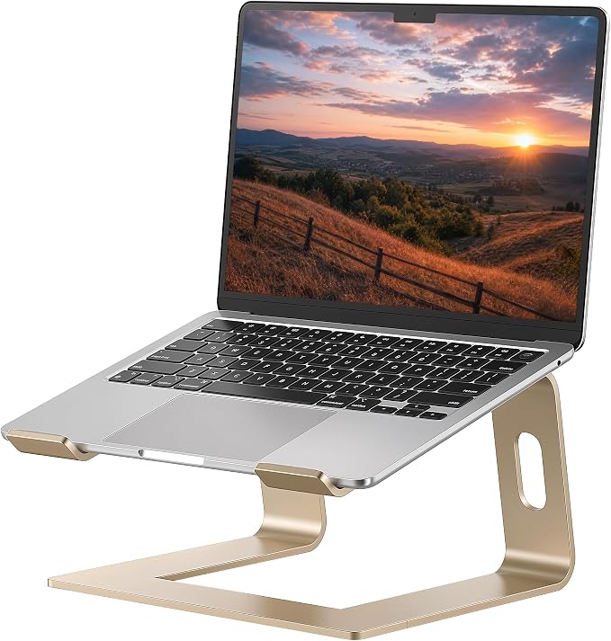 SOUNDANCE Laptop Stand, Aluminum Computer Riser, Ergonomic Laptops Elevator by Soundance