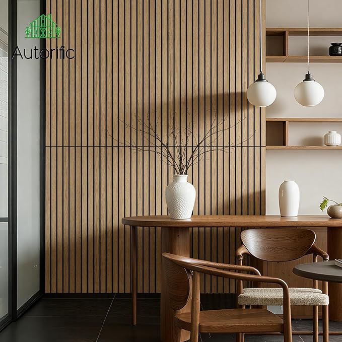 AUTORIFIC Wood Veneer Sound Panels, 10 Pack 47.2”x23.6” Wall Panels, Decorative - Image 4