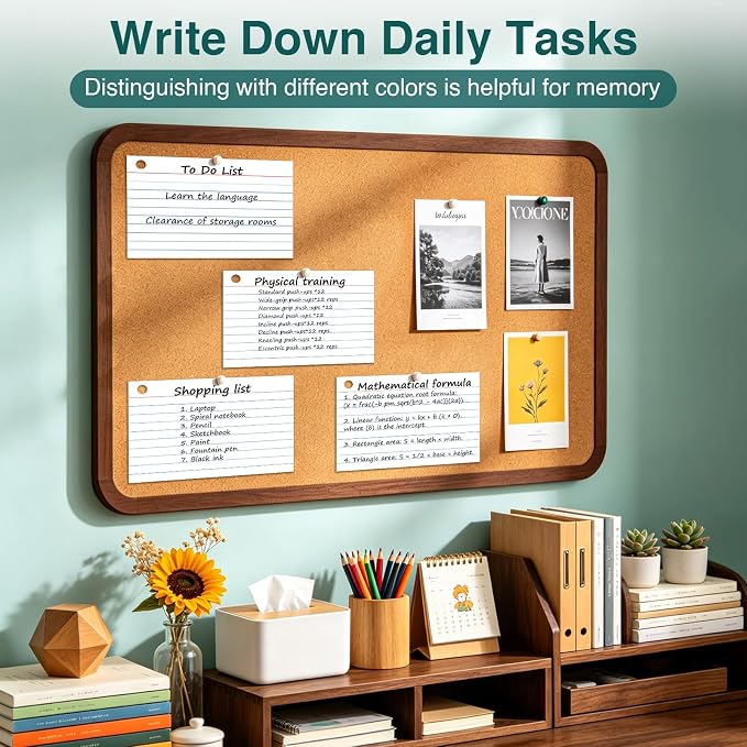 Index Cards 4x6 with Ring, 160 Sheets, Ruled White Flash Cards - Image 5