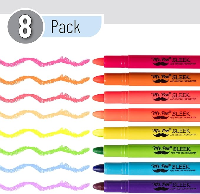 Mr. Pen No Bleed Gel Highlighter, Bible Highlighters - Image 2
