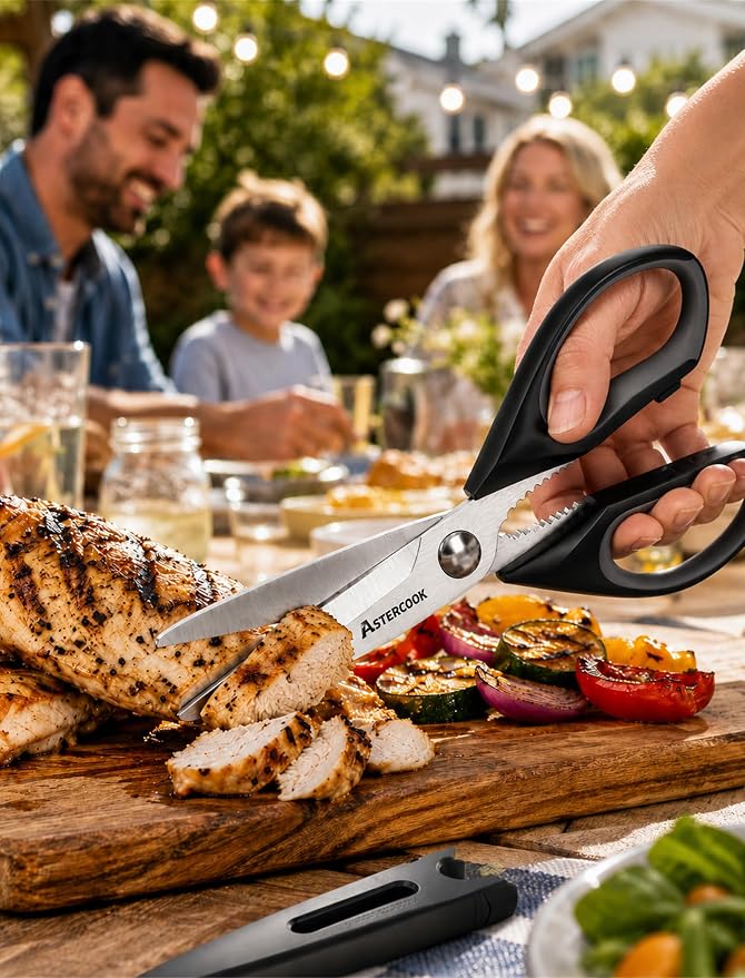 Astercook Kitchen Scissors 3 Pack, Heavy Duty All Purpose Kitchen Shears - Image 8