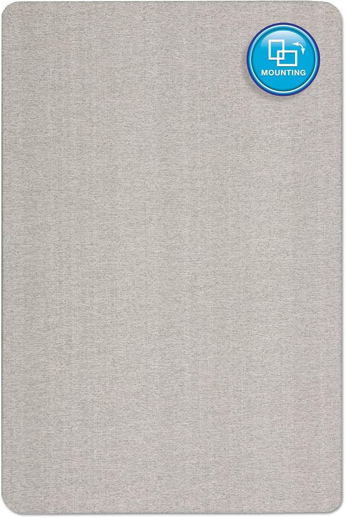 Quartet Bulletin Board 48"W x 36"H Fabric Cork Board Alternative - Image 2