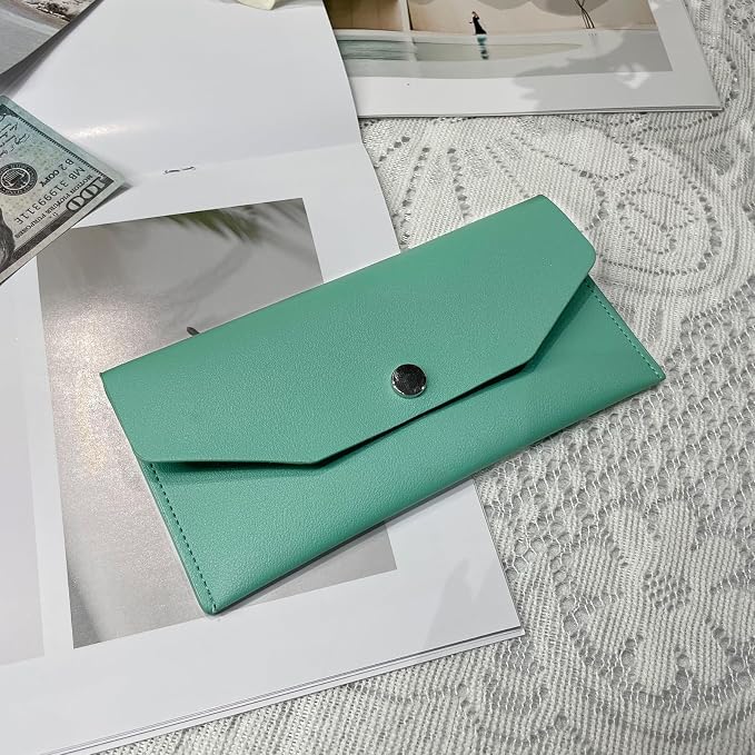 Pu Leather Cash Envelope Wallet - Image 6