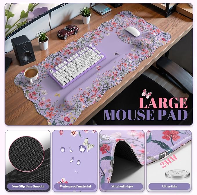 iCasso Desk Mat Set, Large Mouse Pad - Image 2