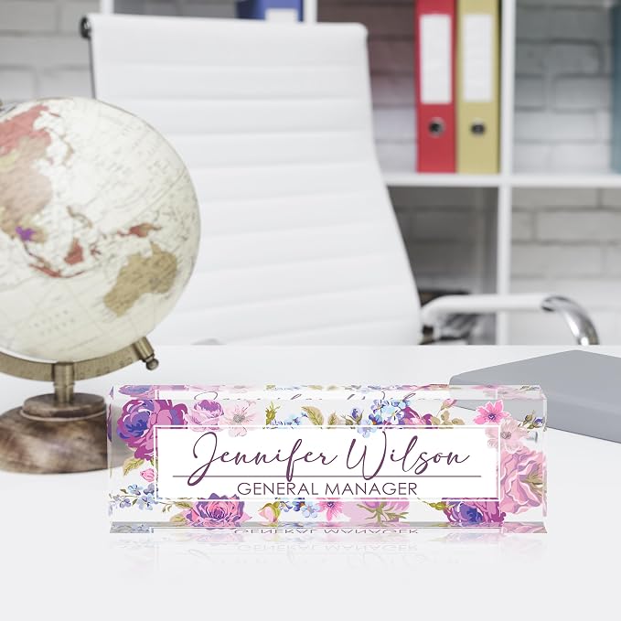 Desk Name Plate Personalized, Name Plate - Image 3