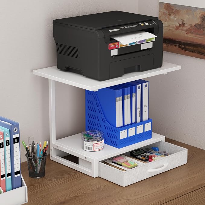 YAOHUOO 2-Tier Desktop Printer Stand - Image 4