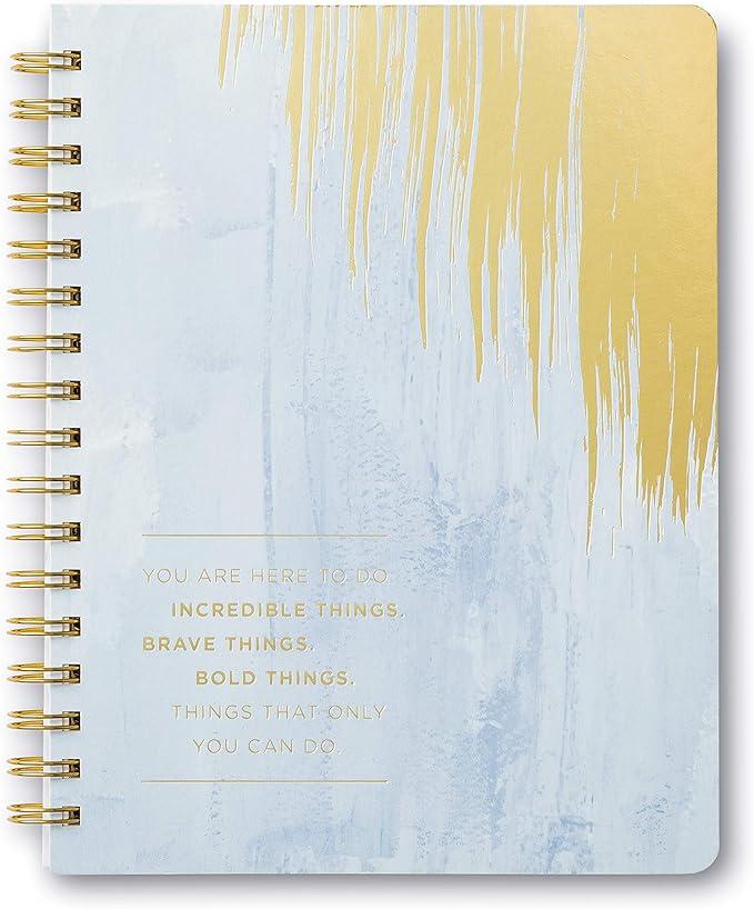 Compendium Spiral Notebook - You are here to do incredible things… — A Designer Spiral Notebook with 192 Lined Pages, College Ruled, 7.0”W x 9.25”H-DeskLoop Office