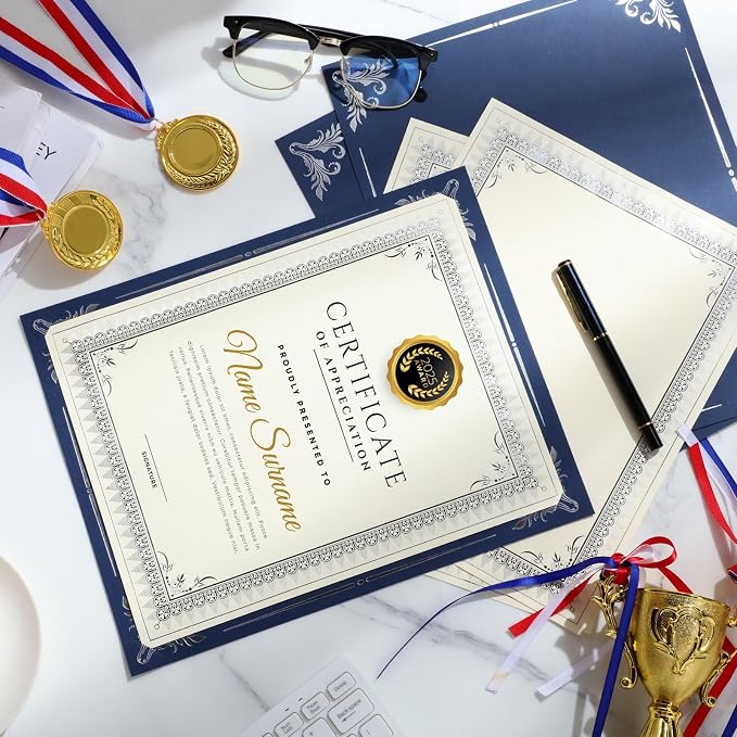 Fainne 50 Pcs Single Sided Certificate Holder Diploma Covers - Image 7