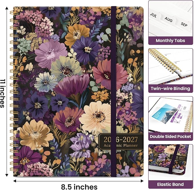Planner 2026-2027, Academic Year Monthly and Weekly Calendar Planner, Jul 2026 - Image 4