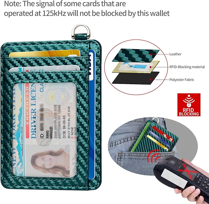 Slim Minimalist Front Pocket Wallet, RFID Blocking Credit Card Holder Wallet - Image 4