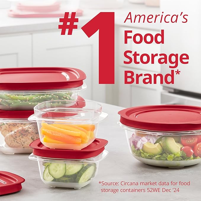 Rubbermaid EasyStore Containers, 44-Piece Set, Food Storage Containers - Image 5
