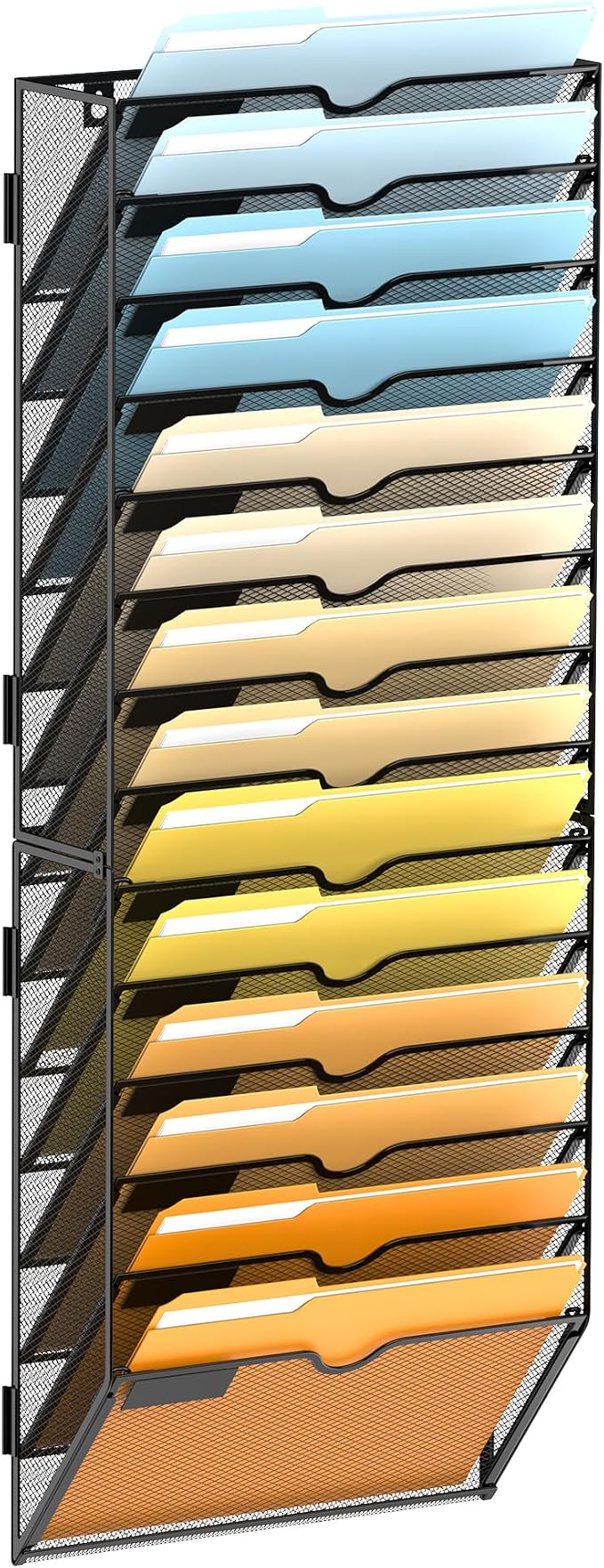 SUPEASY Wall File Organizer Mesh Office Mail Holder, Hanging Wall Organizer by SUPEASY