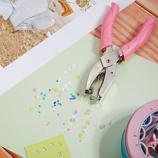 Zonon 3 Pcs Hole Punch Shapes Single Hole Paper Punchers - Image 5