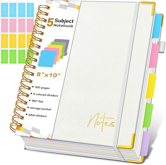 5 Subject Graph Paper Notebook by Unknown